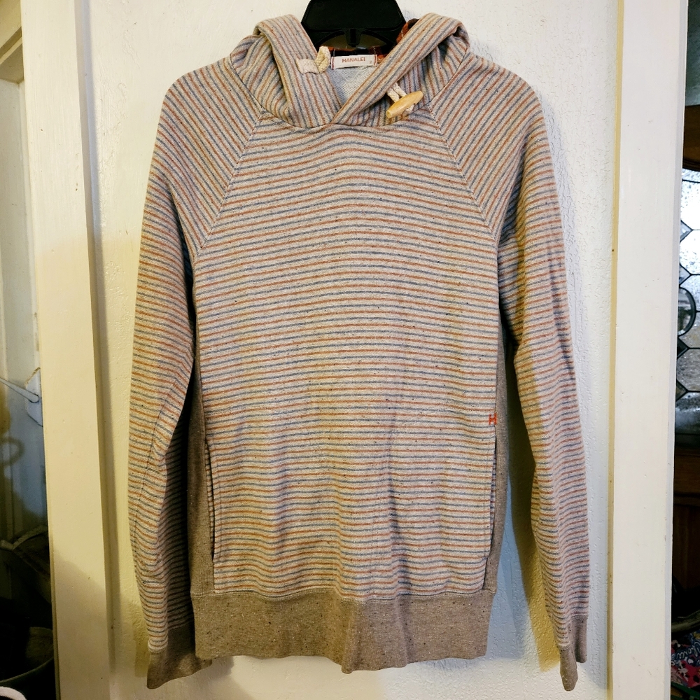 Hanalei Striped Surf Hoodie S
